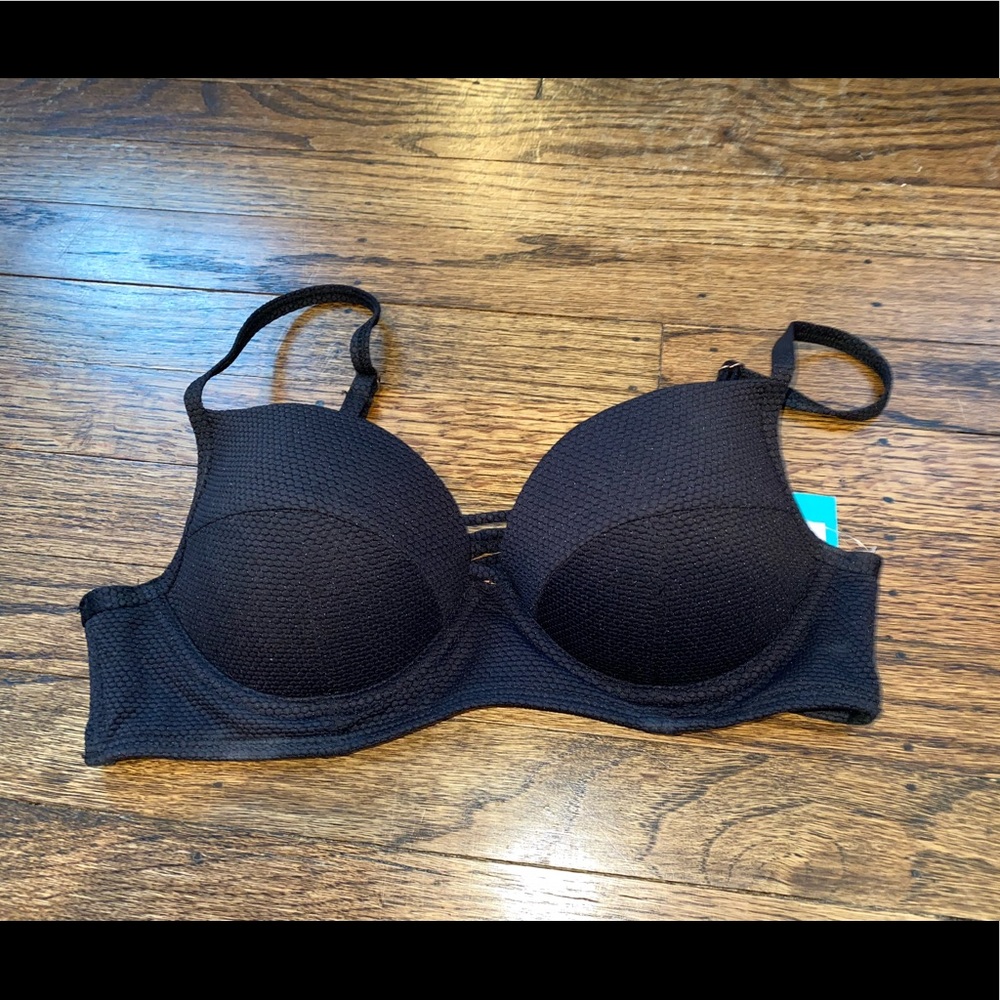 Black Cupped Bikini Top (never worn)